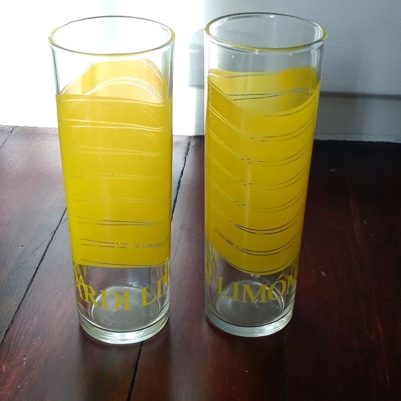 Bicardi Limon Tom Collins glasses - Picture 1 of 3